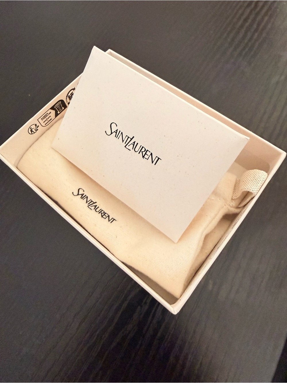Saint Laurent Cream Box, Pouch & Envelope Set - Picture 2 of 3